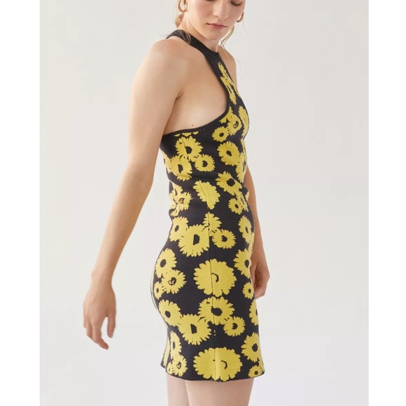 UO Knit Sunflower Mini Dress - Picture 3 of 5
